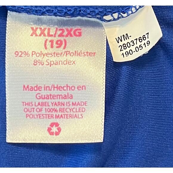 NO BO SLEEVELESS, ROUND NECK PULL-OVER TANK TOP, JUNIORS, XXL (19), SOLID BLUE - Picture 8 of 9